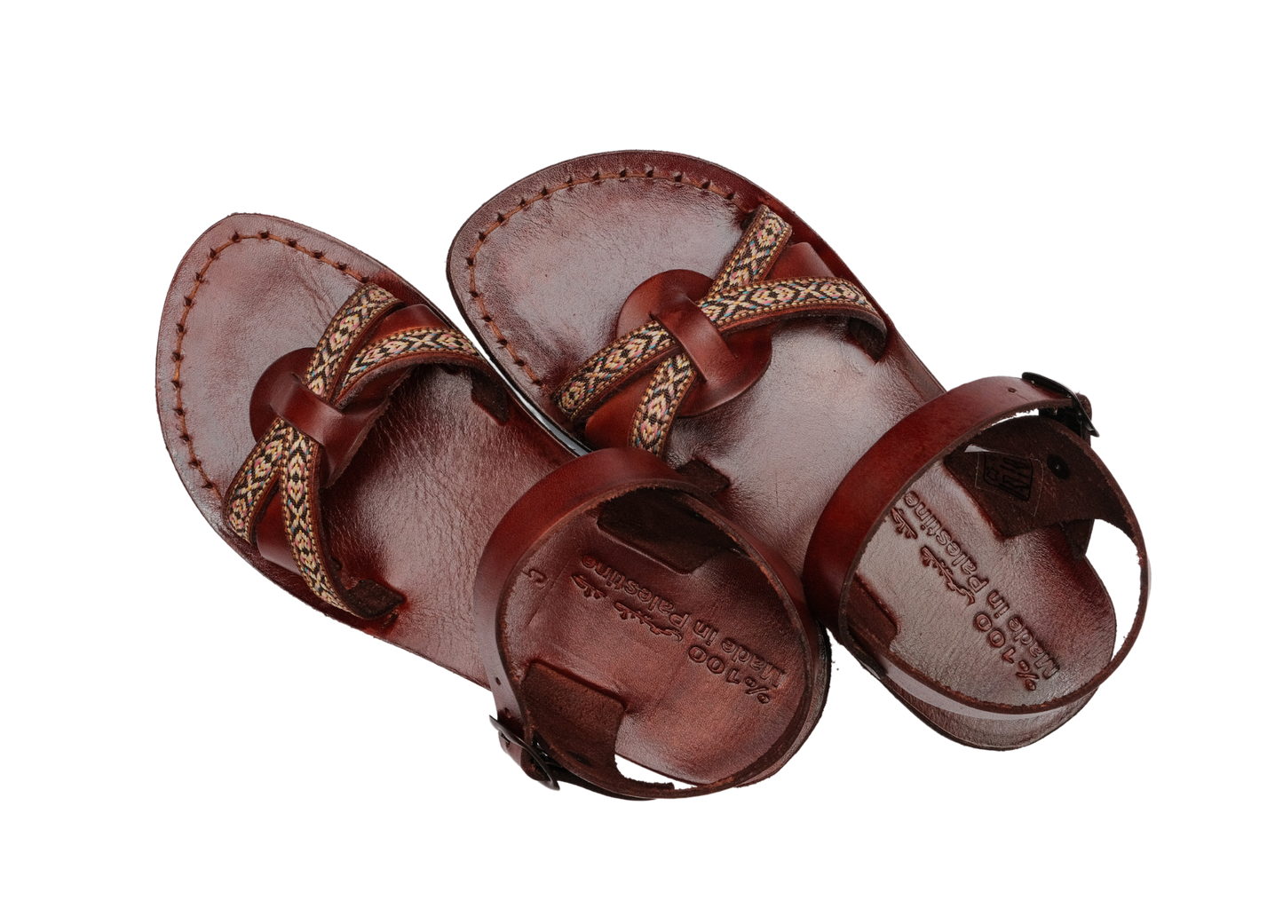 Rafah Sandals in Mahogany